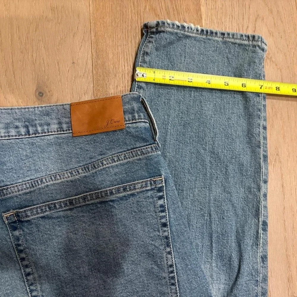 J.Crew Slim Boyfriend Jeans Distressed Medium Wash Relaxed Denim 30 Tall BB476